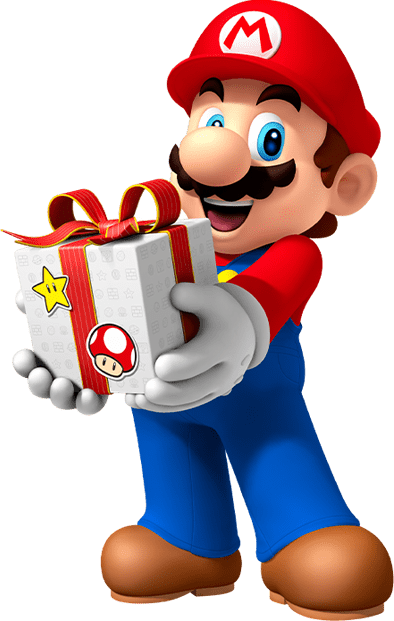 A picture of a person holding a gift box.