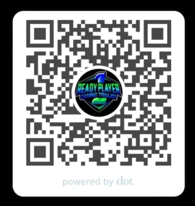 A qr code for the team player app.