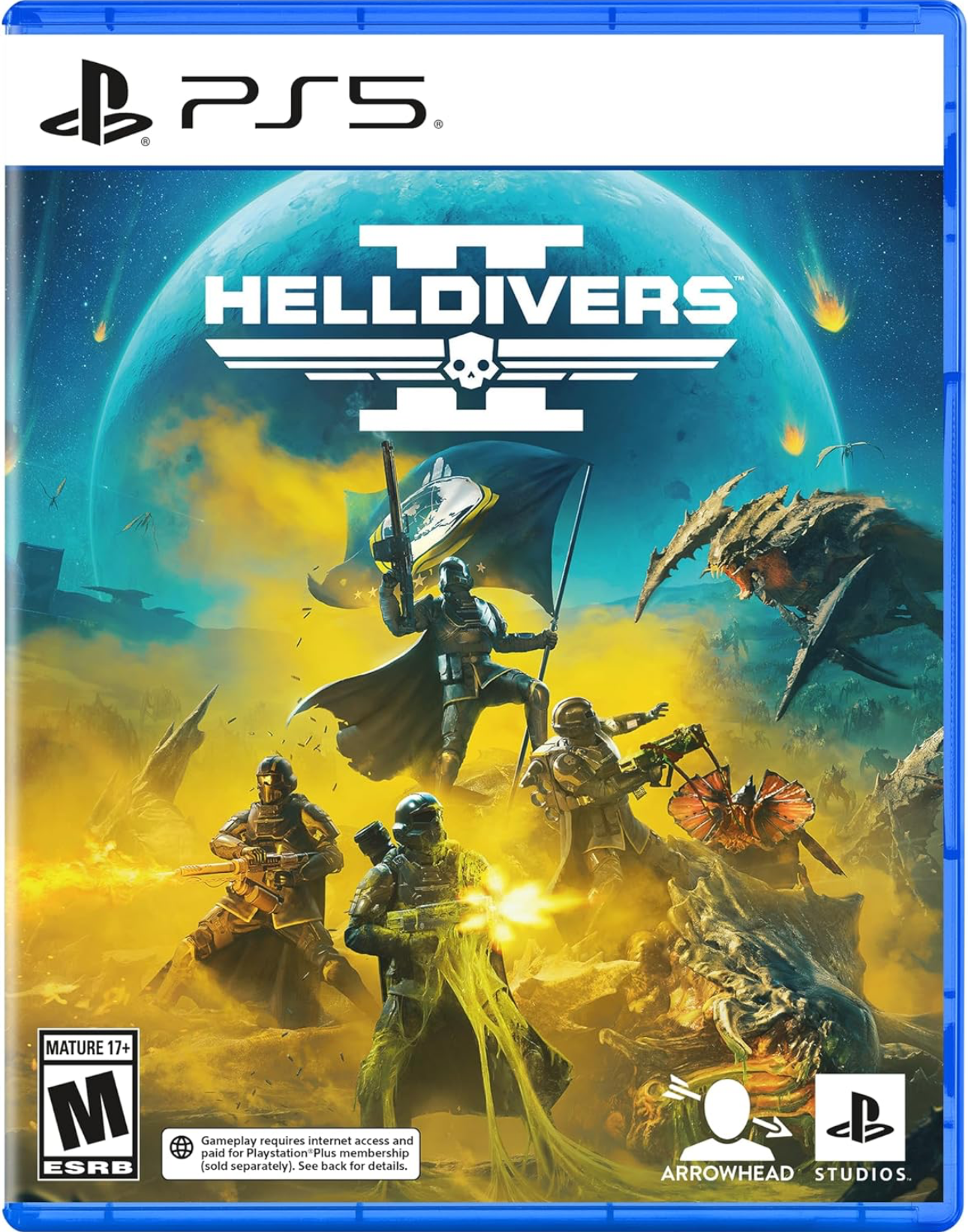 A picture of the cover art for helldivers.